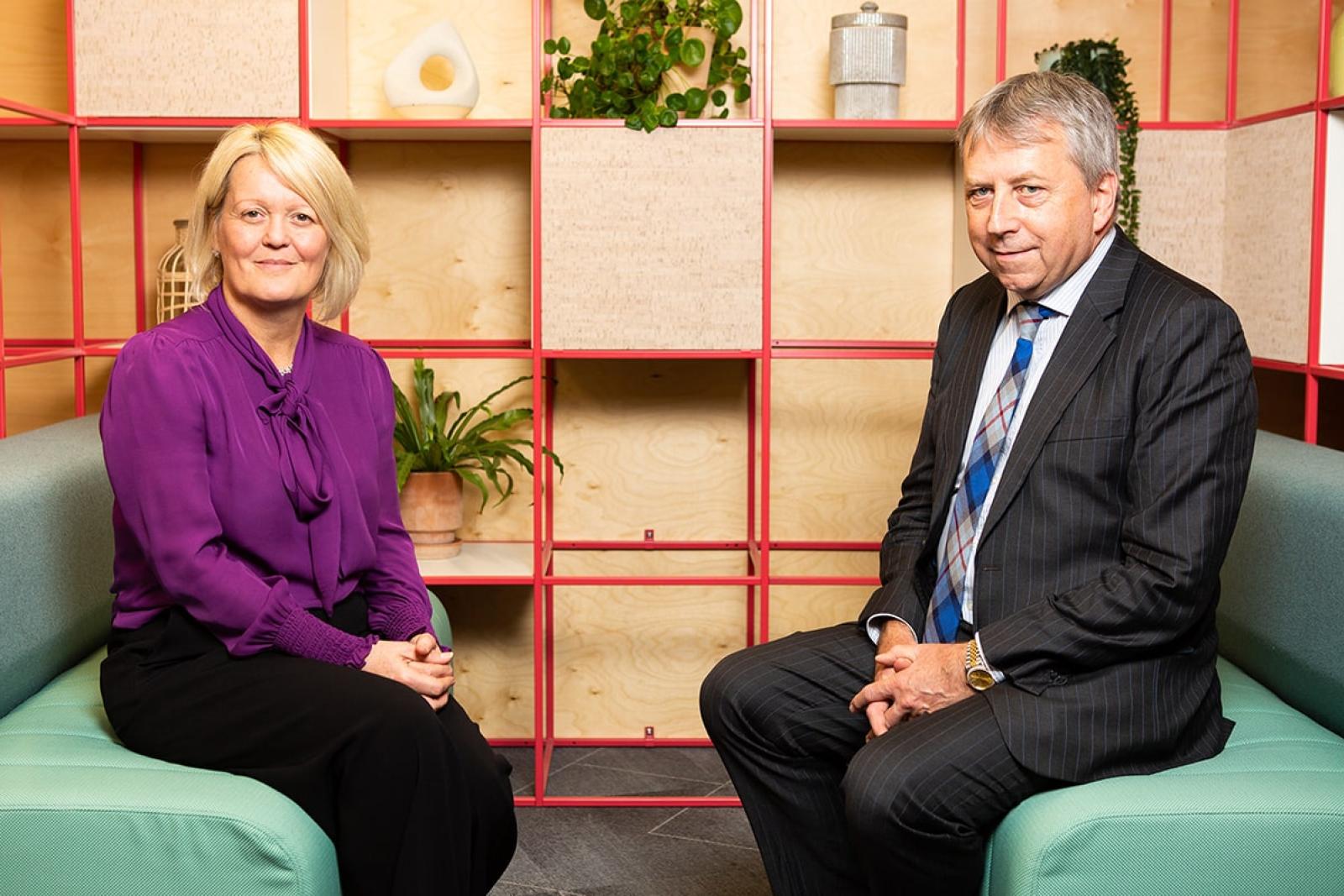 Dame Alison Rose and Sir Peter Mathieson